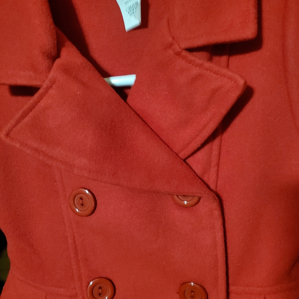 Girls Just Me Red Dress Coat,Size 6 Adorable! - Picture 2 of 5